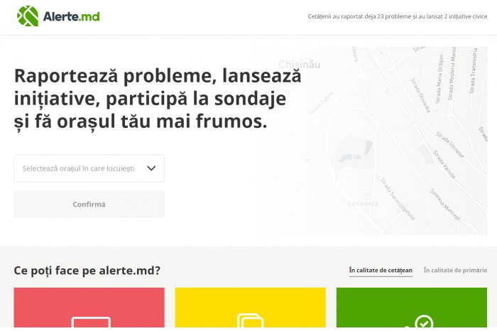 Prima platformă națională alerte.md a fost lansată la Cahul 