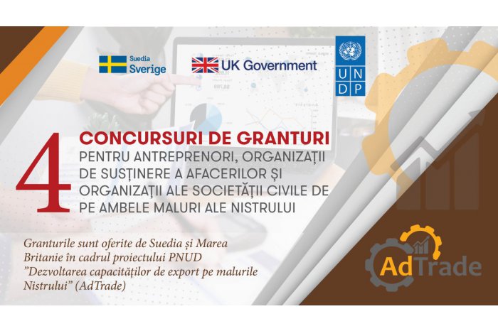Au fost lansate patru concursuri de granturi pentru dezvoltarea afacerilor pe ambele maluri ale Nistrului