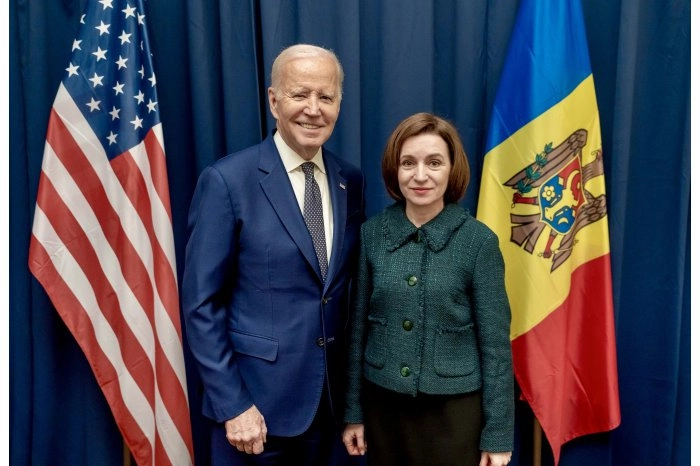 Președintele Maia Sandu s-a întâlnit la Varșovia cu liderul SUA, Joe Biden