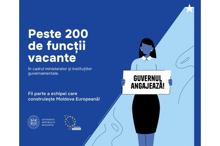 Guvernul angajează: Peste 200 de funcții vacante în cadrul instituțiilor publice