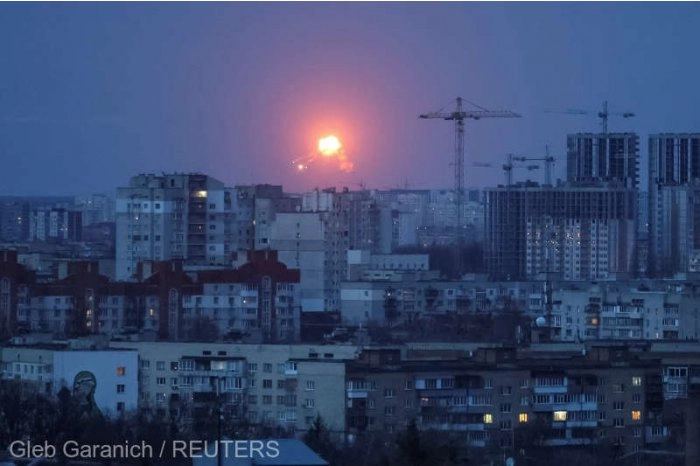 Explozii auzite în centrul Kievului