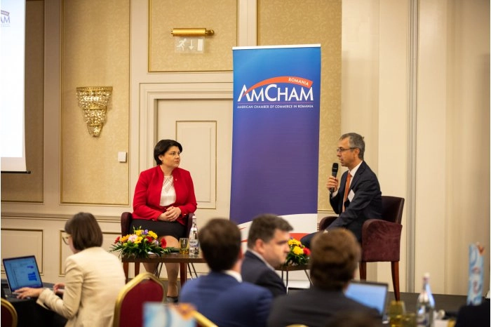 Natalia Gavrilița a avut o întrevedere cu membrii AmCham de la București