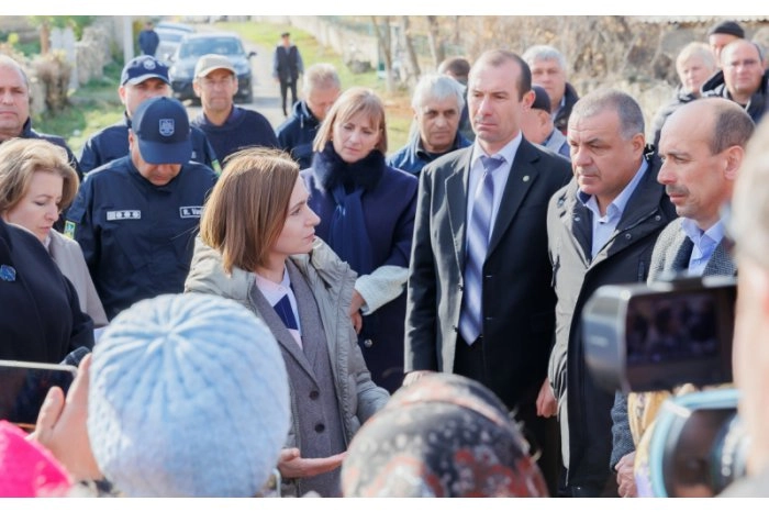 Șefa statului a vizitat localitatea Naslavcea, afectată de rachetele rusești trimise spre Ucraina