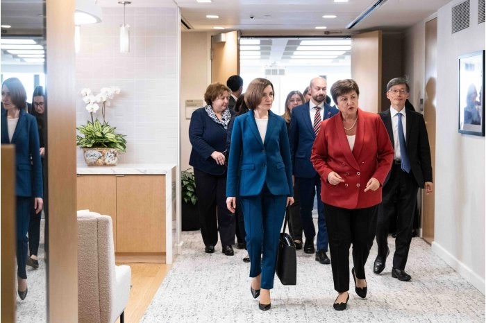 Maia Sandu a avut o întrevedere cu conducerea Fondului Monetar Internațional