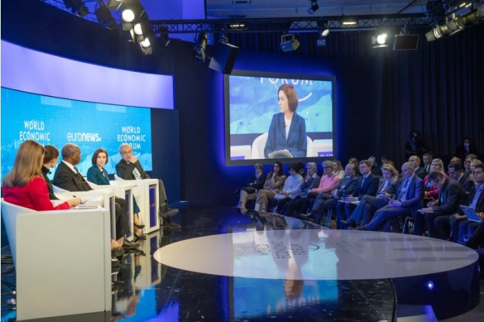 Reziliența Republicii Moldova în contextul războiului din Ucraina a fost discutată de șefa statului la Davos