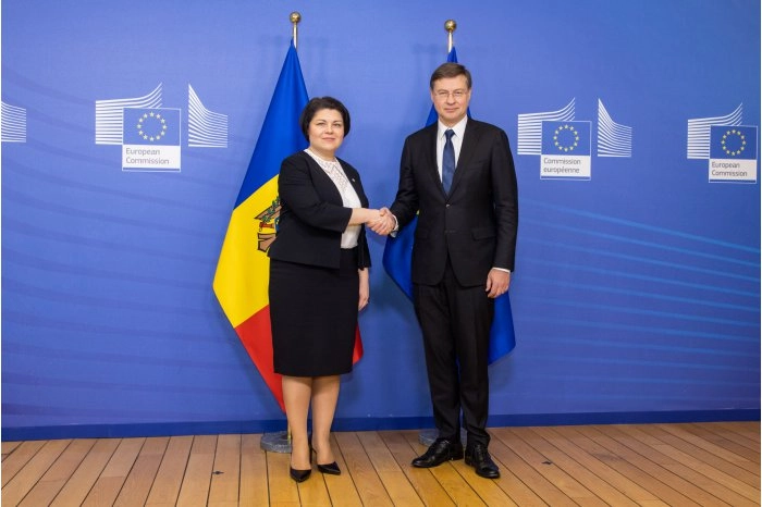 „Vom munci și mai mult pentru a progresa în facilitarea comerțului cu UE și accesul la piața unică”, a declarat Natalia Gavrilița