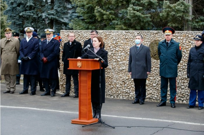 Maia Sandu a felicitat primul contingent de pacificatori moldoveni care va pleca în Liban
