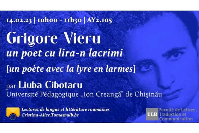 Poetul Grigore Vieru a fost omagiat în premieră la Bruxelles