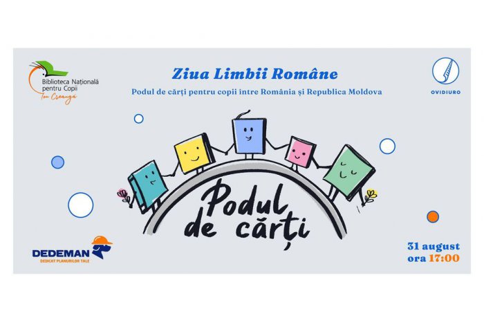 Cu ocazia Zilei Limbii Române, a fost organizat Podul de cărți pentru copii între România și Republica Moldova