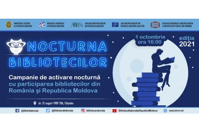 La Biblioteca Națională va avea loc Nocturna Bibliotecilor, ediția a XI-a