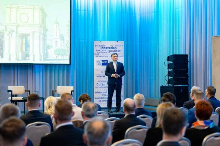 Premierul Dorin Recean a invitat oamenii de afaceri din România și Germania să investească în Republica Moldova