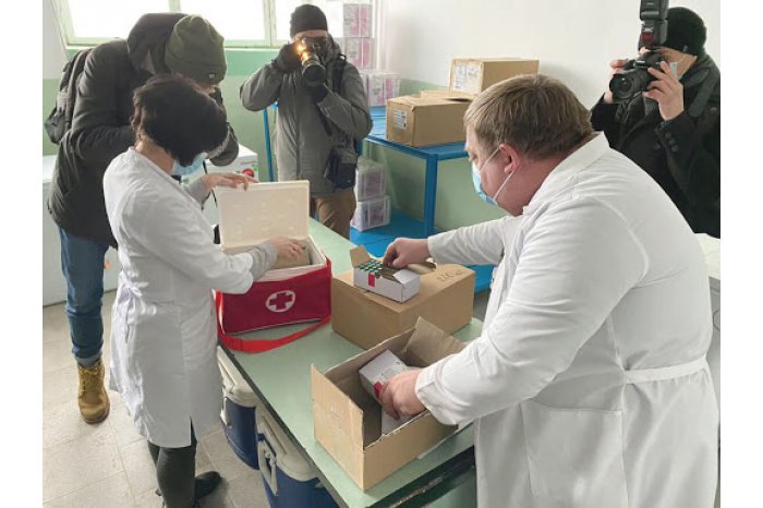 Vaccinarea trenează în Ucraina