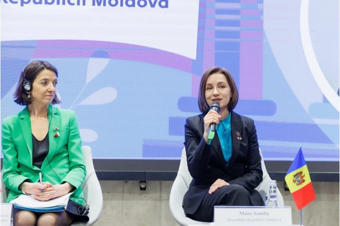 „Locul Republicii Moldova este în UE, în familia țărilor libere și democratice”, a declarat șefa statului