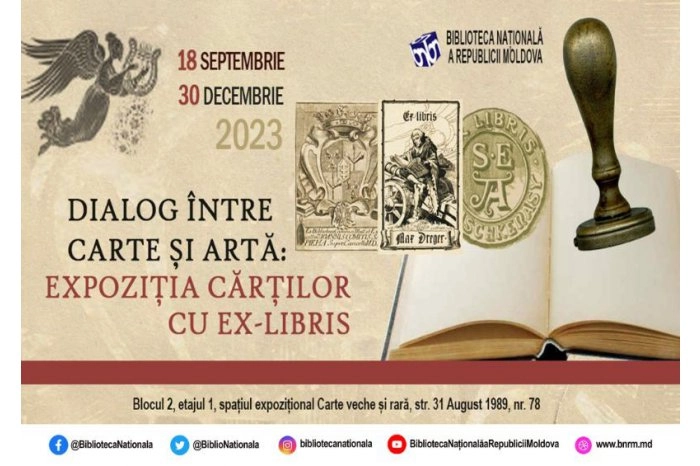 O expoziție a cărților cu ex-libris a fost deschisă la Biblioteca Națională