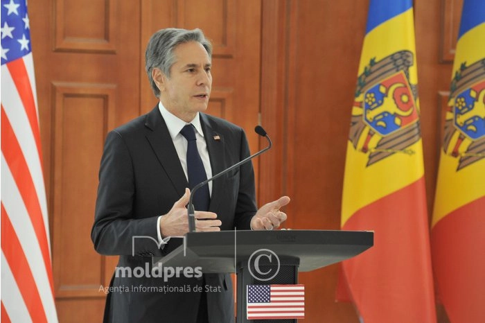 Secretarul de Stat al SUA, Antony Blinken, va veni cu un pachet de sprijin pentru Republica Moldova