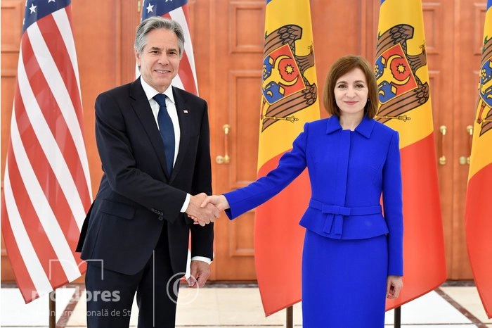 Secretarul american de stat, Antony Blinken: „SUA vor oferi R. Moldova 50 mln de dolari pentru a consolida capacitatea țării de a rezista interferențelor rusești, de a organiza alegeri libere și de a continua parcursul spre UE”