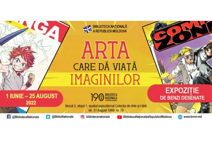 O expoziție de benzi desenate a fost deschisă la o bibliotecă din capitală