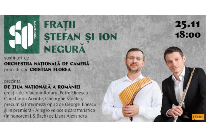 La Sala cu Orgă va avea loc un concert dedicat Zilei Naționale a României
