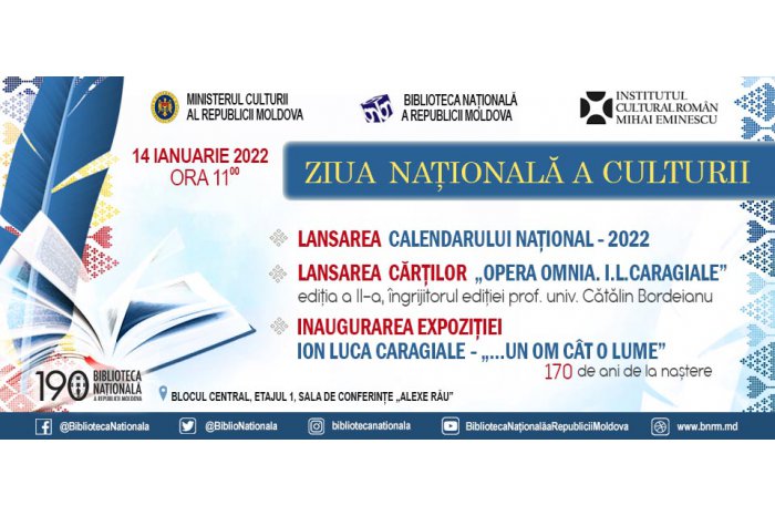 Ziua Națională a Culturii va fi marcată în întreaga țară