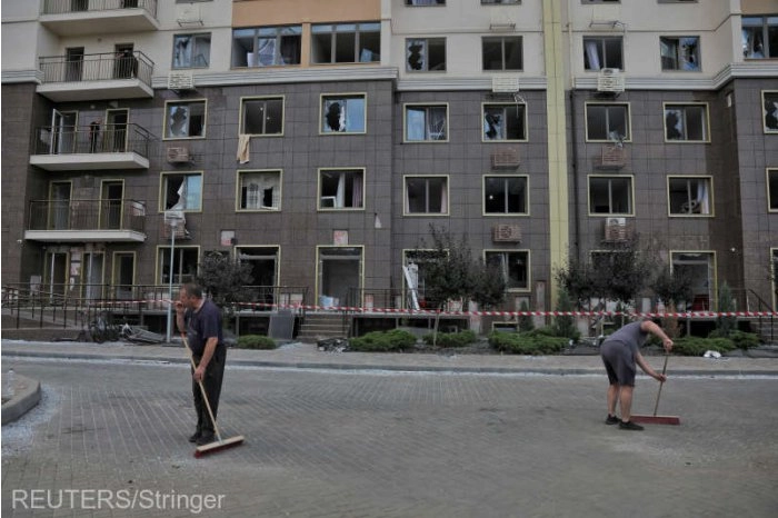 A doua noapte de atacuri aeriene ruseşti asupra oraşului ucrainean Odesa