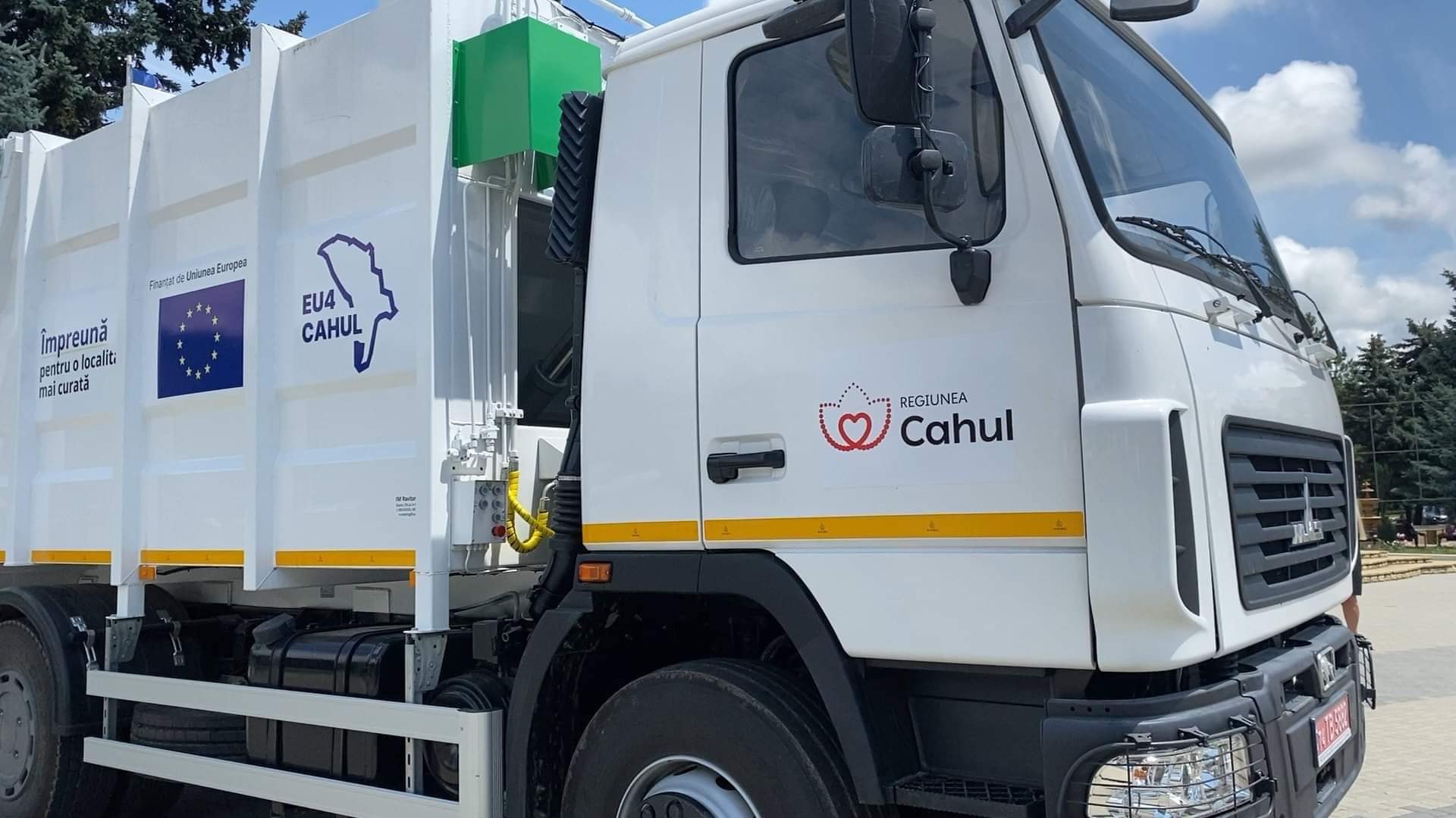 Cu sprijinul UE, regiunea Cahul beneficiază de servicii moderne de salubrizare