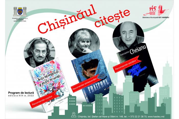 A fost lansată o nouă ediție a Programului de lectură ”Chișinăul citește”