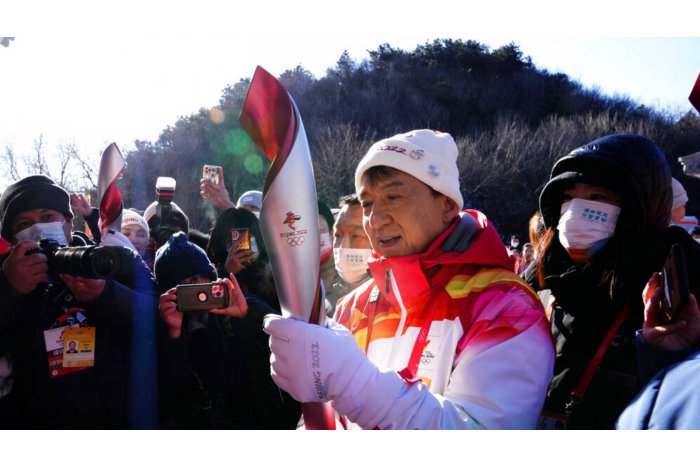 Flacăra Olimpică a ajuns la Marele Zid Chinezesc