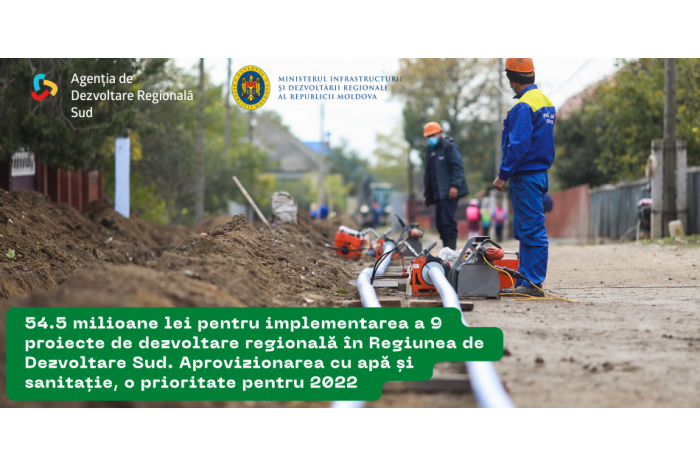 Implementarea a nouă proiecte de dezvoltare va demara în 2022 în sudul ţării