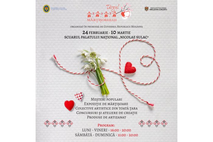 În centrul capitalei se va desfășura Târgul Mărțișorului