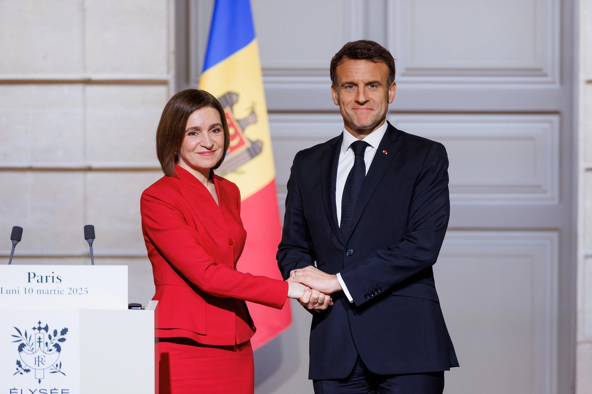 Declarațiile de presă ale Președintei Maia Sandu la întrevederea cu Președintele francez Emmanuel Macron