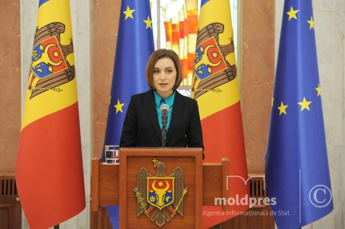 Maia Sandu: O grupare de hoți, plătită cu bani murdari, și-a pus în plan să blocheze calea europeană a Republicii Moldova
