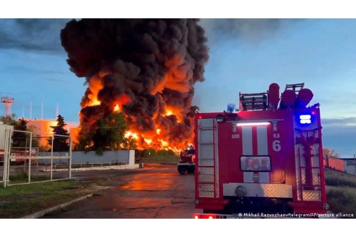 Un nou incendiu a izbucnit la un depozit de combustibil din sudul Rusiei