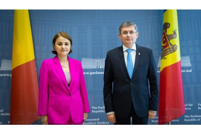 Cooperarea pe dimensiunea aderării R. Moldova la UE, discutată la întrevederea președintelui Parlamentului cu noul ministru de Externe al României