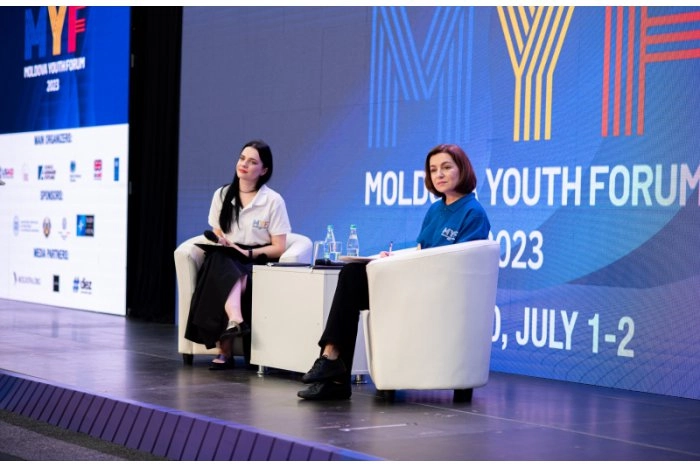 Maia Sandu, la „Moldova Youth Forum”: „Drumul nostru european poate fi construit doar cu implicarea tinerilor”