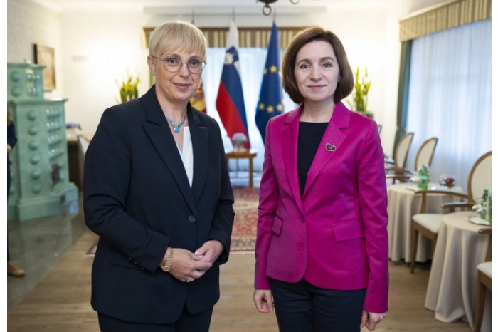 Cooperarea moldo-slovenă a fost discutată de șefa statului în cadrul Forumului Strategic de la Bled
