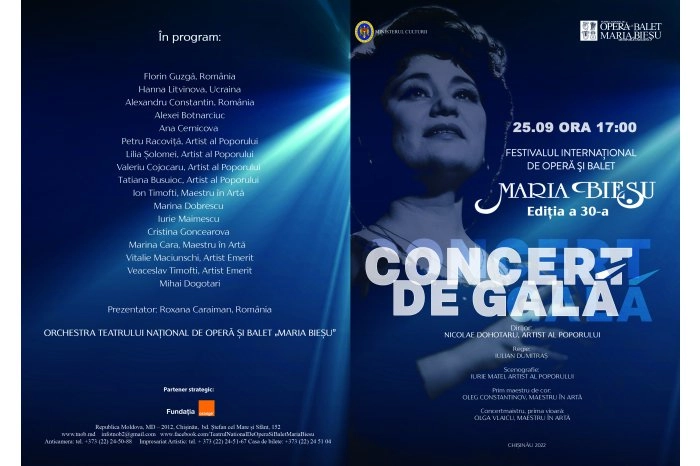 Festivalul Internațional de Operă și Balet „Maria Bieșu” s-a încheiat cu un concert de gală