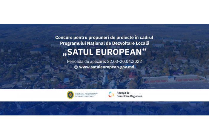 Autoritățile îndeamnă primăriile din ţară să aplice la Programul „Satul European”