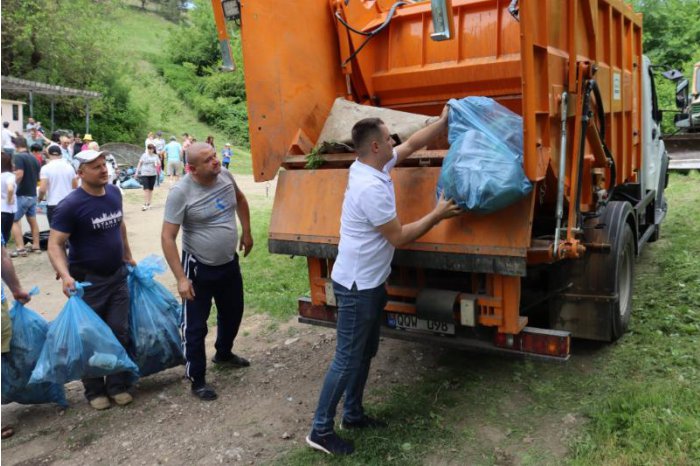Un sector din orașul Criuleni a fost curățat în cadrul unui proiect de mediu