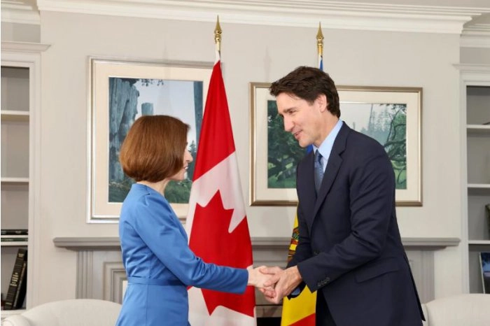 Președintele Maia Sandu a avut, la Ottawa, o întrevedere cu prim-ministrul Canadei, Justin Trudeau