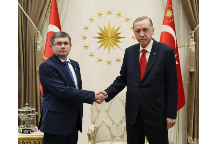 Speakerul Igor Grosu a avut o întrevedere oficială cu președintele Turciei, Recep Tayyip Erdoğan