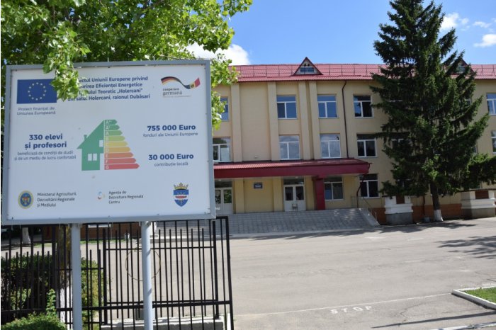 Lucrările de eficientizare energetică din Holercani, Dubăsari au ajuns la finalizare