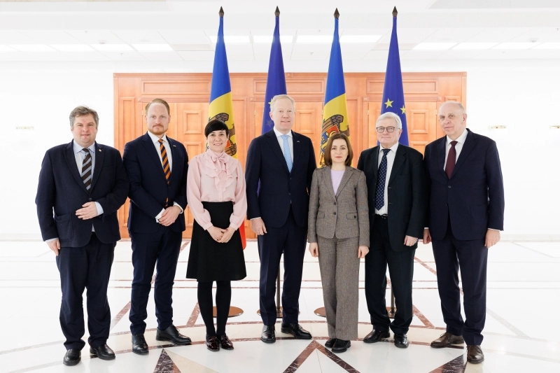 Președinta Maia Sandu a discutat cu liderii comisiilor pentru politică externă din parlamentele țărilor nordice și baltice