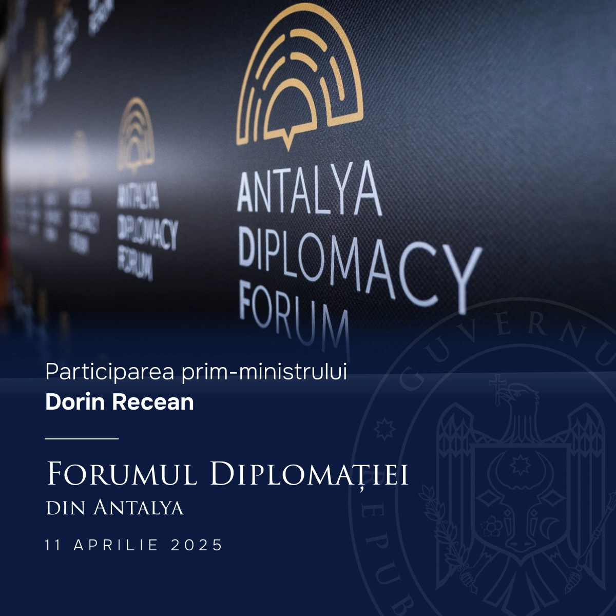 Prim-ministrul Dorin Recean va participa la Forumul Diplomației din Antalya