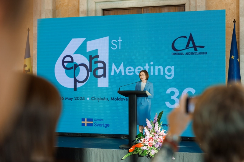 Președinta Maia Sandu i-a felicitat pe membrii Platformei EPRA și le-a mulțumit pentru sprijinul acordat în modernizarea sectorului audiovizual