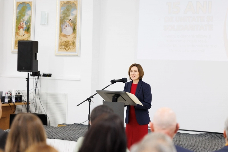 Președinta Maia Sandu la aniversarea Congresului Autorităților Locale din Moldova: „Vă mulțumesc pentru că stați aproape de oameni, pentru că le ascultați grijile și încercați, zi de zi, să găsiți soluții”