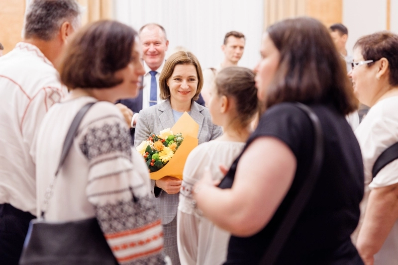 Președinta Maia Sandu s-a întâlnit cu diaspora moldovenească din Frankfurt, München și Stuttgart