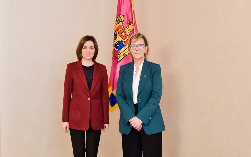 Președinta Maia Sandu a avut o întrevedere cu comisara europeană pentru servicii financiare, Maria Luís Albuquerque