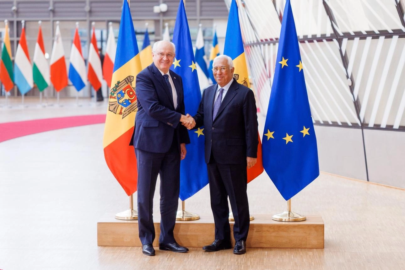Premierul Alexandru Munteanu, în discuții cu Antonio Costa, Președintele Consiliului European: „Republica Moldova este în plină transformare într-un stat european”