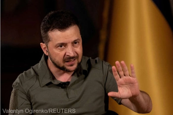 Preşedintele ucrainean se va întâlni miercuri seară la Paris cu Emmanuel Macron şi Olaf Scholz