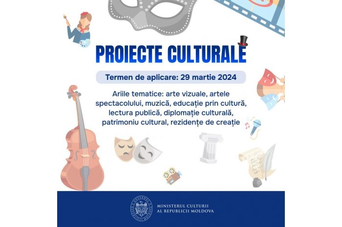 A fost lansat concursul proiectelor culturale pentru anul 2024